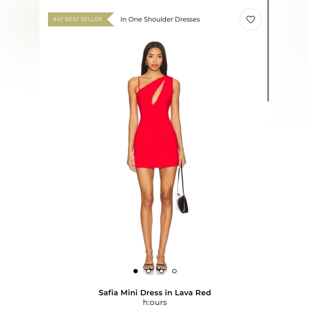 Safia Mini Dress in Lava Red